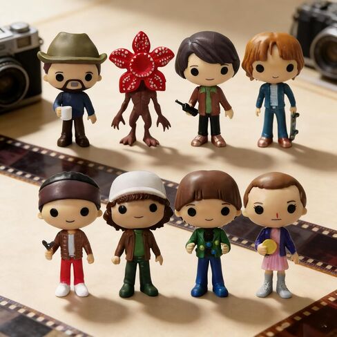 8Pcs Stranger Figure,Character Model Collectable Figure Creative Gift for Fans in Saudi Arabia
