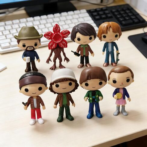 8Pcs Stranger Figure,Character Model Collectable Figure Creative Gift for Fans in Saudi Arabia