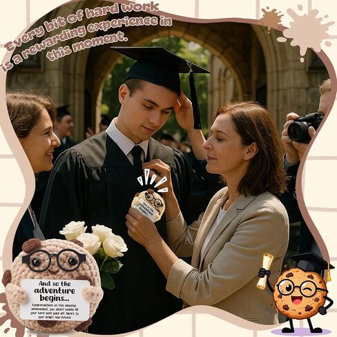Graduation Gifts for Her or Him | Unique Smart Cookie Congratulations Gift for Daughter Son | Sentimental New Chapter Keepsake | High School & College Graduate Inspirational Desk Decor in Saudi Arabia