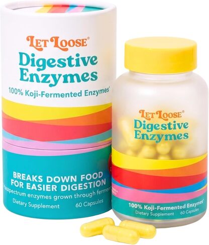 Koji Digestive Enzymes - Supplement for Bloating Relief for Women & Men, Nutrient Absorption & Gut Health Support, Breaks Down Protein, Carbs & Fats, 60 Capsules (30-Day Supply) in Saudi Arabia