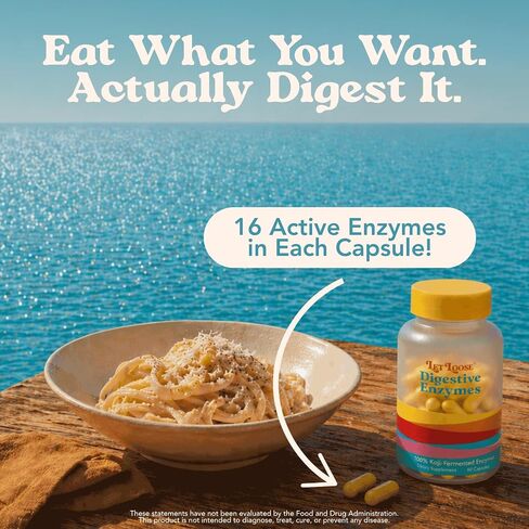 Koji Digestive Enzymes - Supplement for Bloating Relief for Women & Men, Nutrient Absorption & Gut Health Support, Breaks Down Protein, Carbs & Fats, 60 Capsules (30-Day Supply) in Saudi Arabia