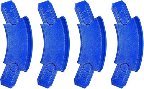 K TOMOTO 45 Degree Banked Turn Compatible with Hot Wheels, Racetrack Connectors Set of 4 for Hotwheels Curved Track Replacement in Kuwait