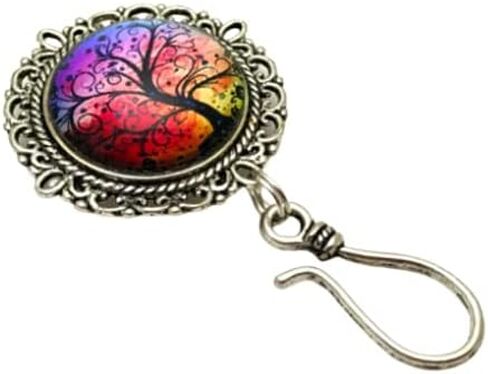 Sunset Tree Portuguese Knitting Pin for Knitters Knitting Gift in Kuwait