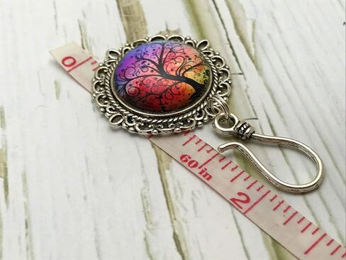 Sunset Tree Portuguese Knitting Pin for Knitters Knitting Gift in Kuwait