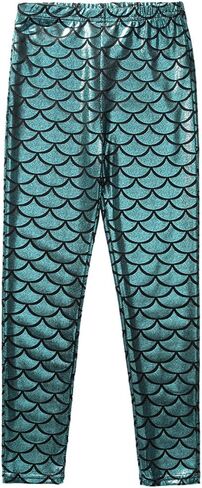 Frogwill Girls Mermaid Scale Leggings Fish Pants 3-11 Years in Kuwait