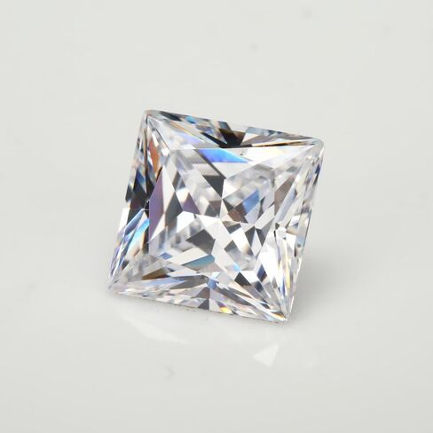 Cubic Zirconia Stones Square Princess Cut CZ Loose Gemstones 2x2-12x12mm Various White Red Green Purple Color Zircon for Jewelry DIY in Saudi Arabia