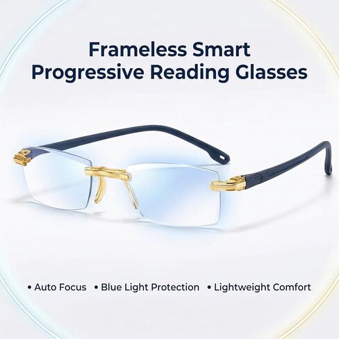 2026 Upgraded Vision Auto Adjusting Eye Glasses For Women/Men For Near And Far,Smart Hd Intelligent Dual Focus Glasses in Kuwait