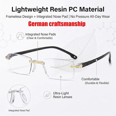 2026 Upgraded Vision Auto Adjusting Eye Glasses For Women/Men For Near And Far,Smart Hd Intelligent Dual Focus Glasses in Kuwait