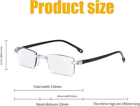 2026 Upgraded Vision Auto Adjusting Eye Glasses For Women/Men For Near And Far,Smart Hd Intelligent Dual Focus Glasses in Kuwait