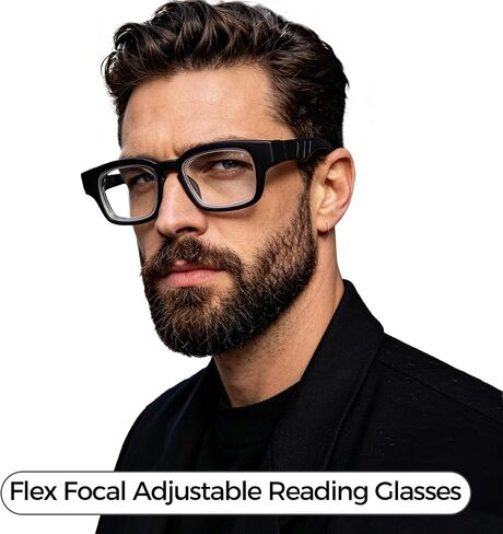 Flex Focal Adjustable Focus Reading Glasses 0D to 350D Diopters Readers Glasses Anti Blue Light Multi Point Permeabl in Kuwait