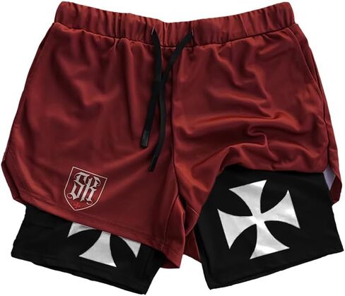 SAINT KAIZEN Performance Shorts for Training and Active Wear, Two-Layer Design with Secure Phone Pocket in Saudi Arabia