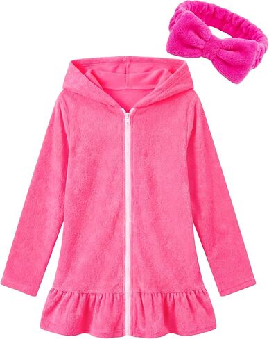Girls Swimsuits 3 Piece Bikini Bathing Suit Sets Cover-up Swimwear with Drawstring UPF 50+ Sun Protection in Kuwait