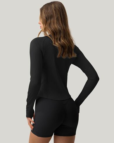 GYM RAINBOW Women's UPF 50+ Long Sleeve Sun Shirt Cooling Crop Slim Fit UV Protection Workout Tops Rash Guard SPF Shirts in Saudi Arabia