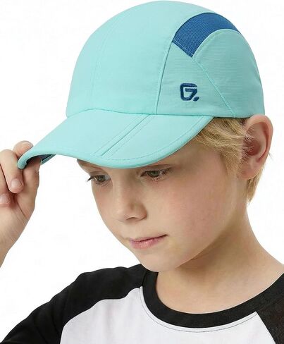 GADIEMKENSD Kids Hat, Foldable Toddler Baseball Cap, UPF50+ Sun Protection, Lightweight Breathable Hats for Boys Girls 2-9Y in Kuwait