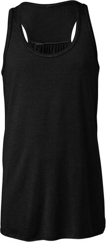 Bella + Canvas Youths Girls Flowy Racer Back Tank Top (L) (Athletic Heather) in Kuwait