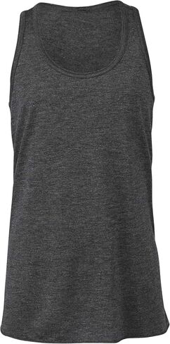 Bella + Canvas Youths Girls Flowy Racer Back Tank Top (L) (Athletic Heather) in Kuwait