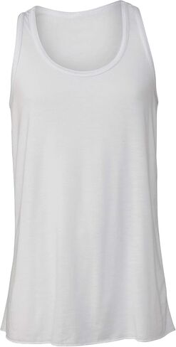 Bella + Canvas Youths Girls Flowy Racer Back Tank Top (L) (Athletic Heather) in Kuwait