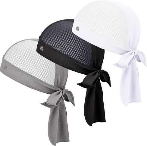 YANIKY Bandana Skull Cap with Neck Flap,Value Set Helmet Liner for Motorcycle Cycling Construction, Cooling Breathable Do Rag in Saudi Arabia