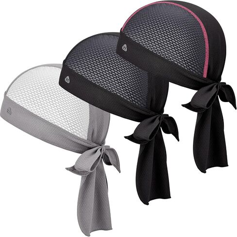 YANIKY Bandana Skull Cap with Neck Flap,Value Set Helmet Liner for Motorcycle Cycling Construction, Cooling Breathable Do Rag in Saudi Arabia