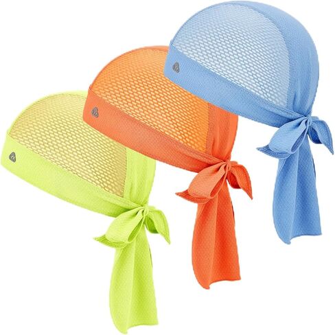 YANIKY Bandana Skull Cap with Neck Flap,Value Set Helmet Liner for Motorcycle Cycling Construction, Cooling Breathable Do Rag in Saudi Arabia