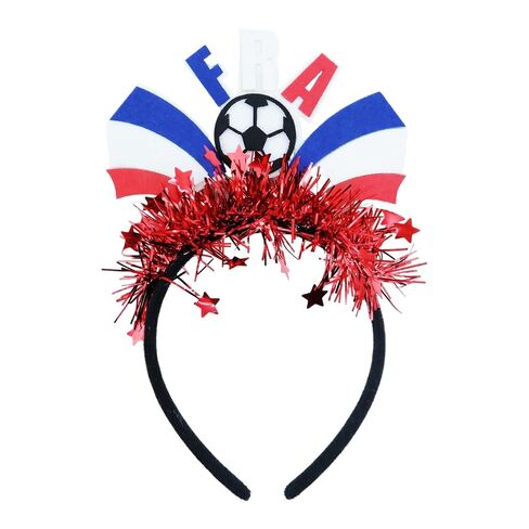 England Soccer Fan Headbands for Women Red and White Flag Tinsel Hairband ENG Football Team Spirit Accessories for Adults National Team Pride Gear Stadium Viewing Party 1Pcs in Saudi Arabia