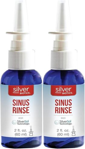 American Biotech Labs Silver Biotics Sinus Rinse | Sprayer | 2 fl. oz. (Pack of 2) in Saudi Arabia