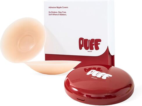 Nipple Covers for Women, Reusable Silicone Pasties, Center Glue-Free Sticky Breast Petals for Backless Strapless in Saudi Arabia