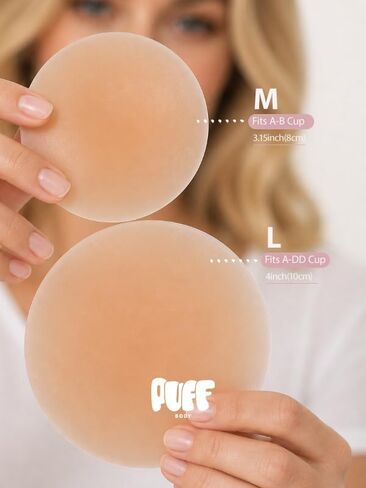 Nipple Covers for Women, Reusable Silicone Pasties, Center Glue-Free Sticky Breast Petals for Backless Strapless in Saudi Arabia