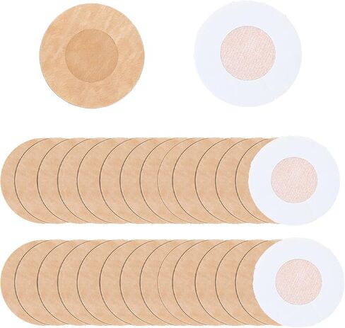 80 Pcs Nipple Covers for Women Disposable Adhesive Nipple Pasties Non-Woven Fabric Invisible Nipple Stickers, Beige in Saudi Arabia