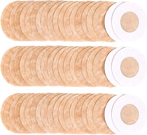 100 Pieces Nipple Cover Disposable Nipple Pasties Stickers Nipple Petals Bra Pad Self-Adhesive Natural & Invisible Satin Breast Covers Pasties No Show Bra for Women, Beige, Large in Saudi Arabia