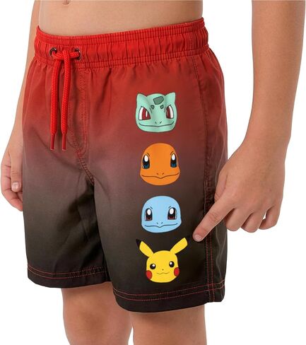 Pokemon Boys Bathing Suit, Bulbasaur, Squirtle, Charmander and Pikachu Kids Swimsuits, 2 Piece Boys Swim Set in Kuwait