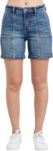 Judy Blue High Waist Utility Mid Length Shorts 150316 in Saudi Arabia