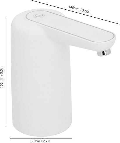 Electric Water Pump Automatic USB Charging Drinking Fountain White Applicable for Office Home in Saudi Arabia