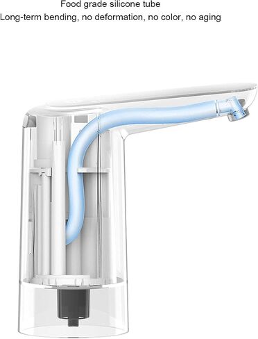 Electric Water Pump Automatic USB Charging Drinking Fountain White Applicable for Office Home in Saudi Arabia