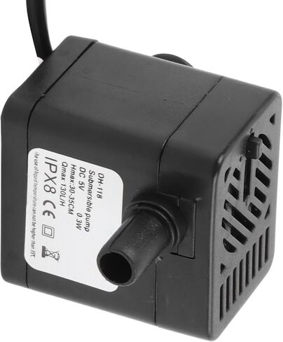RiToEasysports Pet Fountain Replacement Pump, Submersible Water Pump for Cats and Dogs, 130LH Quiet Operation for Pet Fountains in Saudi Arabia