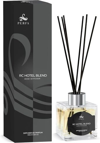Reed Diffuser Set 100ml - Inspired by Luxury Hotel Diffuser Oil - Bathroom Decor Long Lasting Scent - Home Decor for Shelf, Bedroom, Living Room, and Workspace - Ritze Karlten Inspired Scent by Perfa in Saudi Arabia