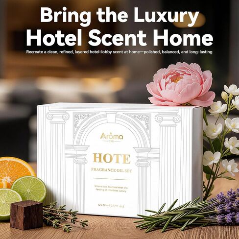 Hotel-Inspired Fragrance Oil Set- 12 x 5 mL Easy to Explore, Easy to Find Your Favorites, Essential Oils for Home for Diffuser My Way Diffuser Oil in Saudi Arabia