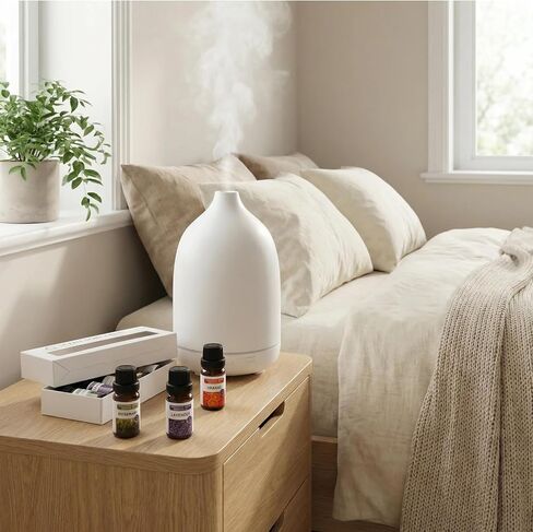 Essential Oils Sets - 6 Premium Fragrance Oils for Diffusers | Candles & Aromatherapy, Calm Mind, Sweet Dreams, Happy, Relax, Air Freshening, for Humidifiers, Massage, 6x10ML in Saudi Arabia
