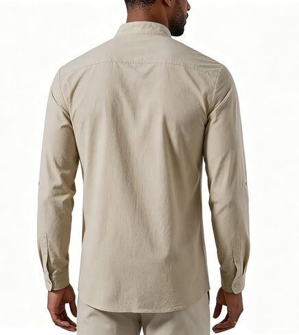 Men's Medieval Vintage Long Sleeve Lace-Up Renaissance-Shirt for Halloween Viking Pirate Cosplay in Kuwait