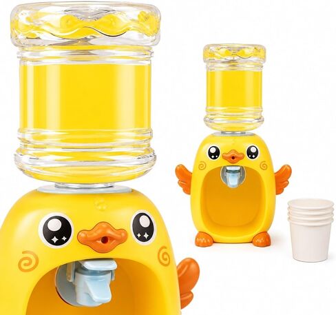 LUOZZY Mini Water Dispenser for Kids Cartoon Piggy Frog Water Machine Kids Drinking Water Fountains Toys for Kids (Duck) in Saudi Arabia