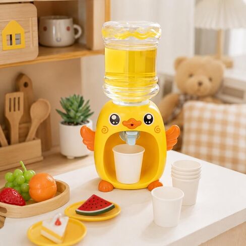 LUOZZY Mini Water Dispenser for Kids Cartoon Piggy Frog Water Machine Kids Drinking Water Fountains Toys for Kids (Duck) in Saudi Arabia