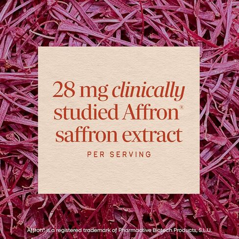 Nature's Way Saffron Capsules, Clinically Studied Affron Saffron Extract, Supports Emotional Balance and a Positive Outlook*, Reduces Fatigue and Promotes Sleep Quality*, Vegan, 60 Count in Kuwait