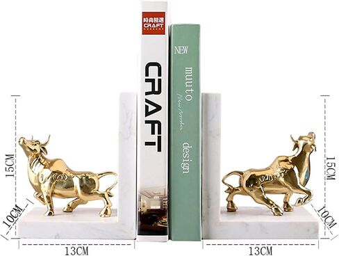 Bookend Support Creative Light Luxury Bookends Pure Copper Retro Book Reading Rack Desktop Storage Stand Ornaments Home Decorations Bookends in Kuwait