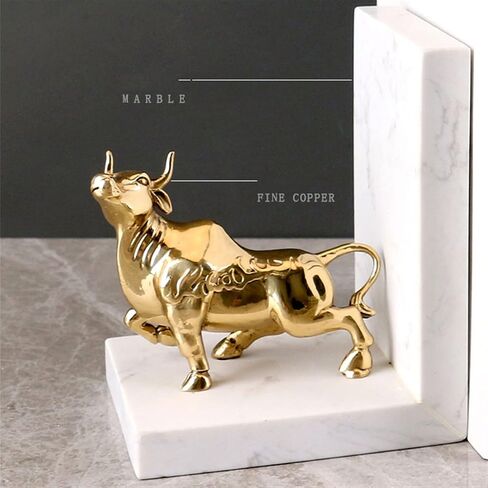 Bookend Support Creative Light Luxury Bookends Pure Copper Retro Book Reading Rack Desktop Storage Stand Ornaments Home Decorations Bookends in Kuwait