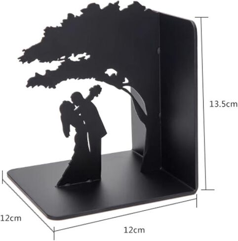 Bookend Support Heavy Duty Metal Bookends Office Desktop Home Supplies Bookshelf for Lovers Book Ends Bookends in Kuwait