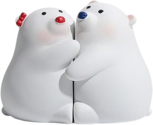 Simhoa Pair of Ends, Creative Book Stoppers for Living Room and Children's Desk, White in Kuwait