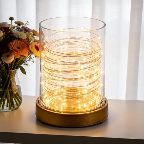 6" Wide Glass Hurricane Candle Holders and Glass Vase with Minimalism Metal Base in Antique Brass, Handmade and Sturdy Glass, Pillars, Flower Arrangement, Centerpiece, Dining Table, Console, Mantel in Saudi Arabia