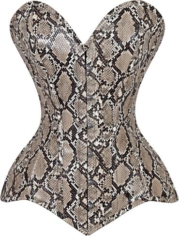 Daisy corsets Women's Daisy Corsets Womens Snake Skin Overbust Corset Waist Cincher Bustier Top & Plus Size in Kuwait