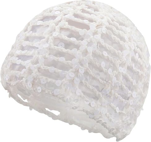 Summer Glitter Sequin Beanie Boho Hollow Out Crochet Hat for Women Beach Travel Party in Saudi Arabia