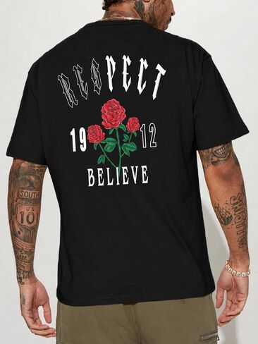 Men's Casual Print T-Shirt in Kuwait